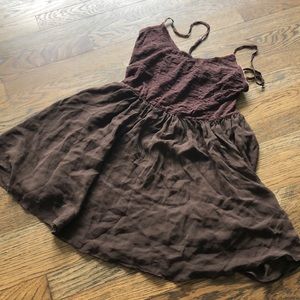 EUC Mary Jo Bruno silk negligee w/ lace top